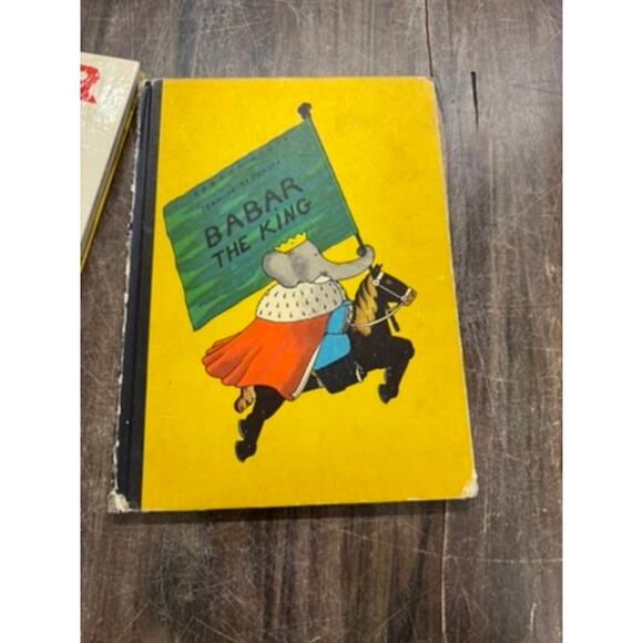 "BABAR" SET OF 4 VTG Children's Books Elephant Adventure Baby Shower Made in USA - Picture 3 of 16